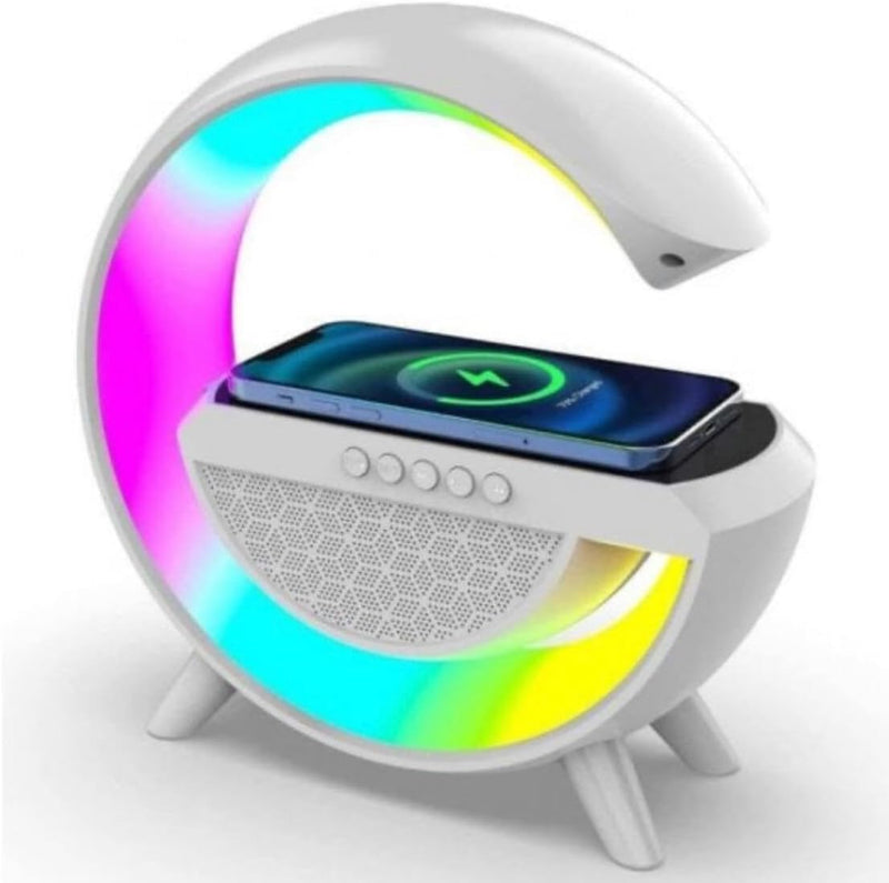 ⚡ CARGADOR INALANBRIC  🎵  ALTAVOZ BLUETOOTH G 3 en 1 +  💡 LAMPARA LED ( iPhone - Android )