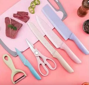 🔪 KIT DE COCINA PROFESIONAL DE 6 CUCHILLAS ✂️